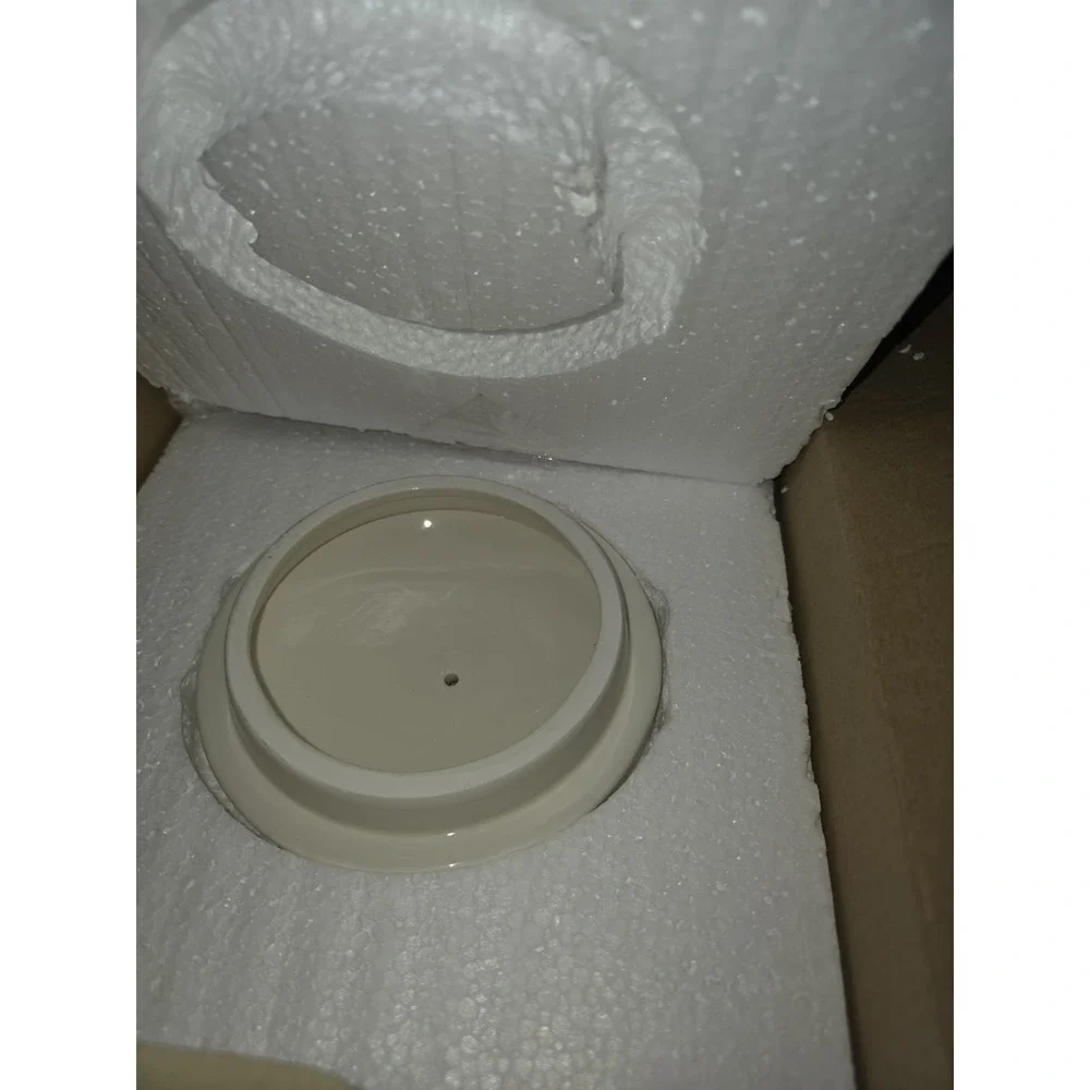 NEW! Cracker Barrel Ceramic Cookie Jar with Deer Lid 🦌 Pinecone Winter Scene. - Picture 9 of 9